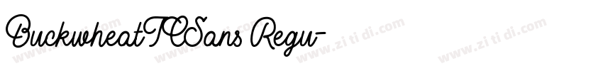 BuckwheatTCSans Regu字体转换